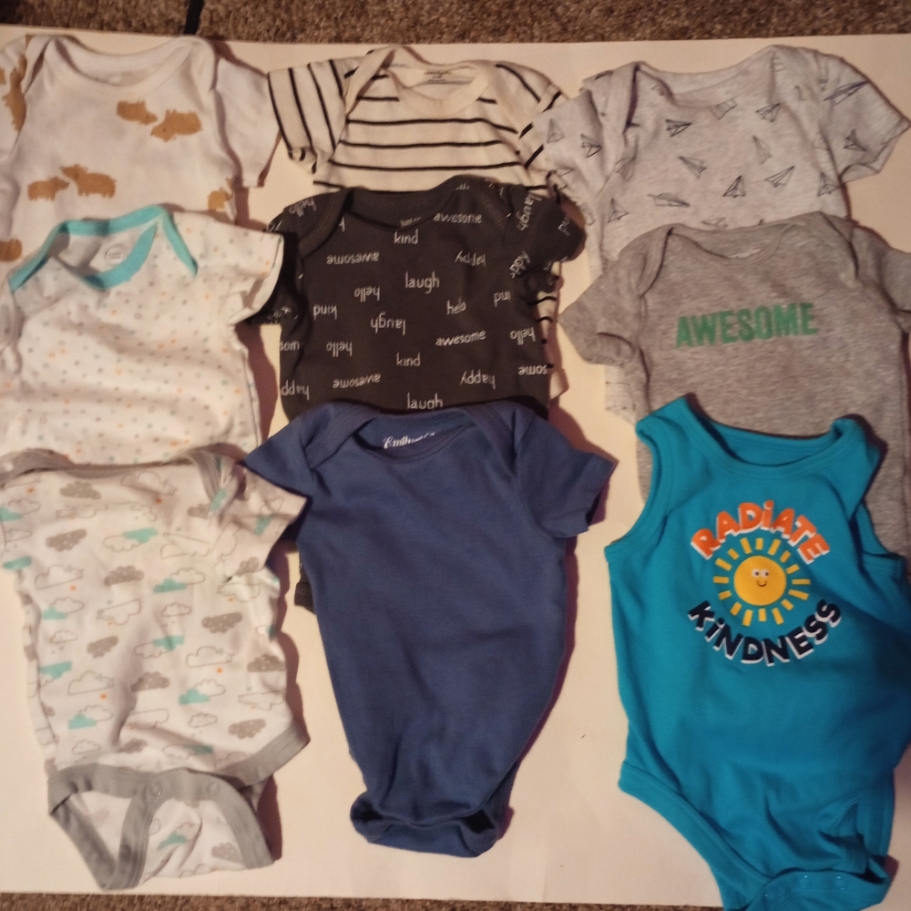Infant 0-3 Month Baby Boy Onesies